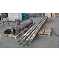 Tornillo extrusor de tornillo gemelos de gemelos de gemelos encadentes paralelos integrados