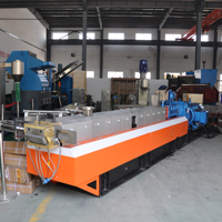 2018 nueva extrusora de tornillo Tse-75D con cubierta