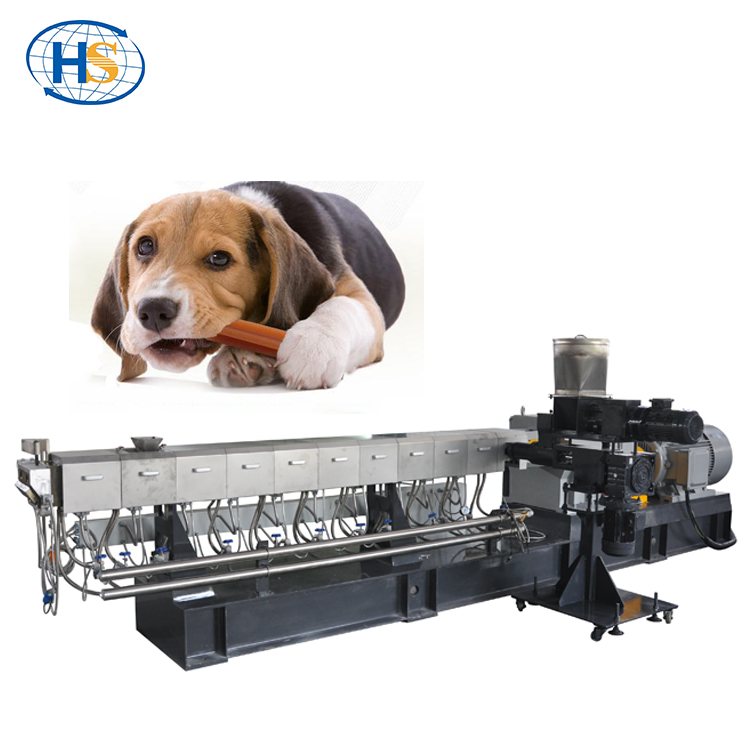 Extrusora de doble tornillo para la fabricación de alimentos para perros