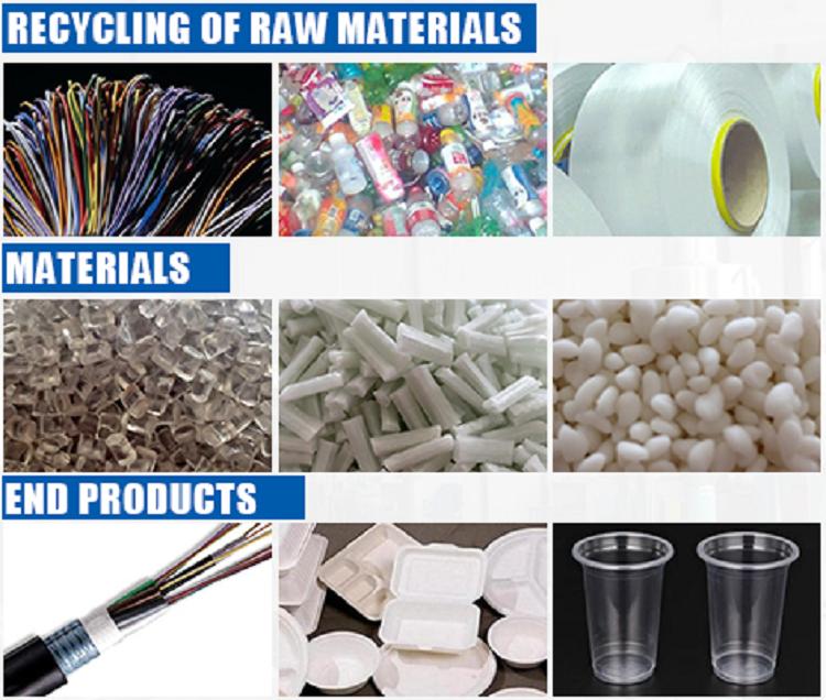 m&aacute;quina de pelel de pl&aacute;stico reciclada