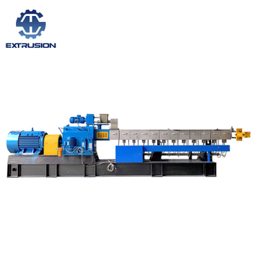 PET + 50% TiO2 Máquina extrusora de tornillo gemelo Masterbatch de alto relleno