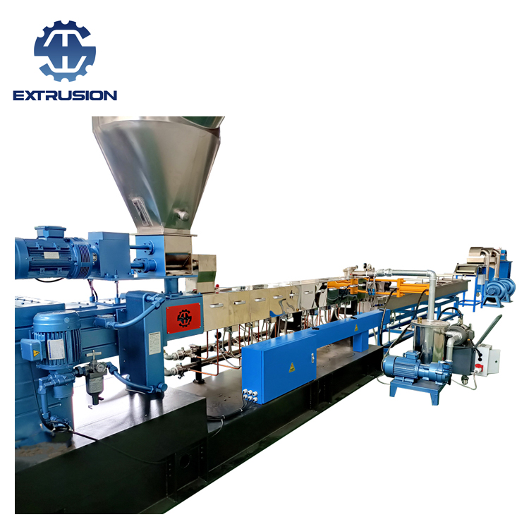 Línea de extrusión Masterbatch de doble tornillo de alta eficiencia